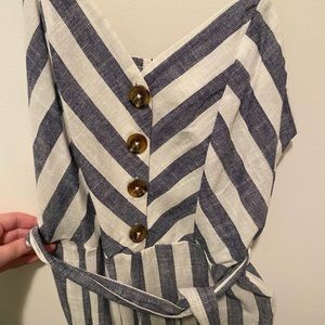 striped jumpsuit